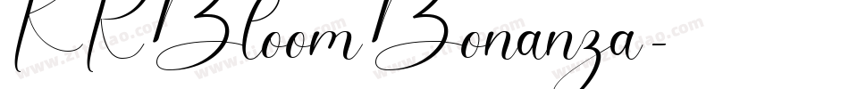 KR Bloom Bonanza字体转换